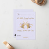 "We BEE long together" Classroom Valentine Card ノートカード (正面/裏面インサイチュ)