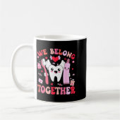 We Belong Together Dental Valentines's Day Dental  コーヒーマグカップ (左)