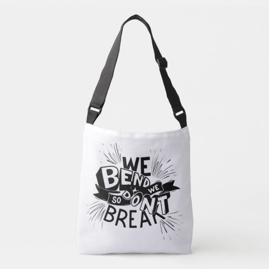 we blend so we dont break design クロスボディバッグ (正面)