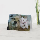 WE BOTH WISH "YOU" A VERY HAPPY "BIRTHDAY" カード (正面)