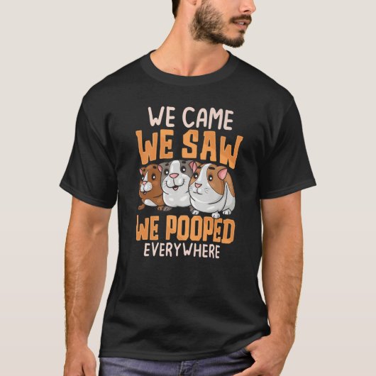 We Came We Saw Guinea Pigs Guinea Pig  Cavy Women  Tシャツ (正面)