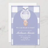 We Can Bear-ly Wait Baby Shower Invite 招待状 (正面/裏面)