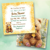 We Can Bear-ly Wait! Boy's Baby Shower 招待状