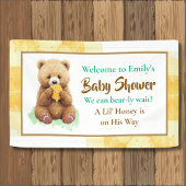 We Can Bear-ly Wait! Boy's Baby Shower 横断幕
