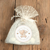 We Can Bearly Wait テディベア ベビーシャワー ラウンドシール