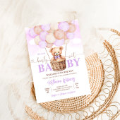 We Can Bearly Wait テディベア ベビーシャワー 招待状