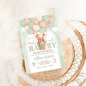 We Can Bearly Wait テディベア ベビーシャワー 招待状