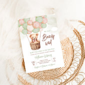 We Can Bearly Wait テディベア ベビーシャワー 招待状