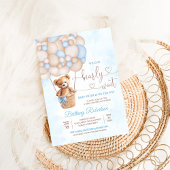 We Can Bearly Wait テディベア ベビーシャワー 招待状