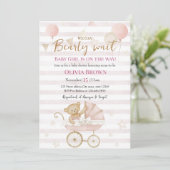 We Can Bearly Wait Baby Boy Shower Invitation 招待状 (スタンド正面)