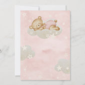 We Can Bearly Wait Baby Girl Shower Invitation 招待状 (裏面)