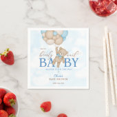 We Can Bearly Wait Baby Shower スタンダードカクテルナプキン (インサイチュ)