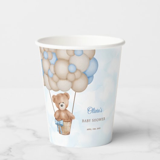 We Can Bearly Wait Baby Shower 紙コップ (裏面)