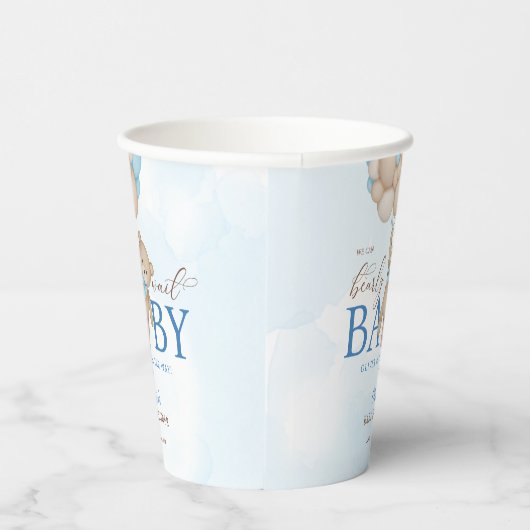 We Can Bearly Wait Baby Shower 紙コップ (右)