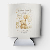 We Can Bearly Wait Baby Shower  缶クーラー (正面)