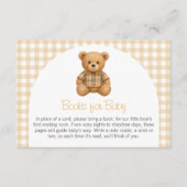 We Can Bearly Wait Baby Shower Books for Baby エンクロージャーカード (正面)