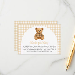 We Can Bearly Wait Baby Shower Books for Baby エンクロージャーカード