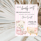 We Can Bearly Wait Baby Shower - Cute Brown Bear 招待状
