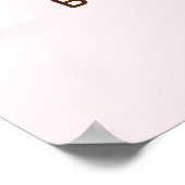 We can Bearly Wait, Baby Shower Girl ポスター (角)