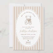 We Can Bearly Wait Baby Shower Invitation 招待状 (正面)