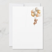 We Can Bearly Wait Baby Shower Invitation 招待状 (裏面)