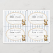 We Can Bearly Wait Baby Shower Teddy Grahams Card 招待状 (正面)