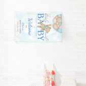 We Can Bearly Wait Baby Shower Welcome 横断幕 (インサイチュ)