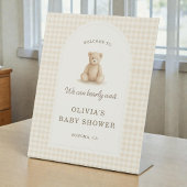 We Can Bearly Wait Baby Shower Welcome Sign 台座サイン
