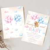 We Can Bearly Wait Bear Gender Reveal 招待状