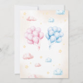 We Can Bearly Wait Bear Gender Reveal 招待状 (裏面)