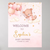 We Can Bearly Wait, Bear Girl Baby Shower ポスター (正面)