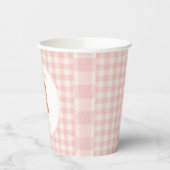 We Can Bearly Wait Bear Girl Baby Shower 紙コップ (左)