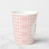 We Can Bearly Wait Bear Girl Baby Shower 紙コップ (右)