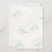 We can Bearly Wait! Bear Sage Balloon Baby Shower 招待状 (裏面)