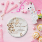 We Can Bearly Wait Birthday ペーパープレート (パーティー)