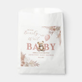 We Can Bearly Wait Boho Pink Teddy Bear フェイバーバッグ (正面)