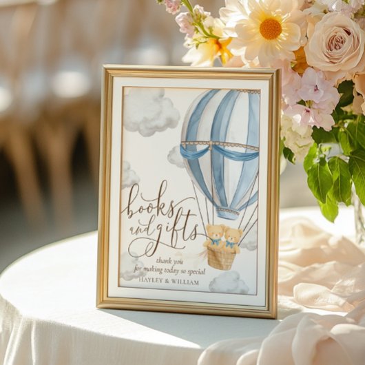 We Can Bearly Wait Books and Gifts Baby Shower ポスター