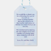 We Can Bearly Wait , Boy Baby Shower ギフトタグ (裏面)