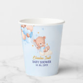 We Can Bearly Wait , Boy Baby Shower 紙コップ (裏面)