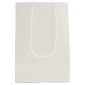 We Can Bearly Wait Brown Baby Shower  ミディアムペーパーバッグ (裏面)