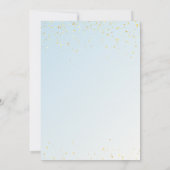 We Can Bearly Wait Cute Bear Boy Baby Shower サンキューカード (裏面)