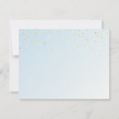 We Can Bearly Wait Cute Bear Boy Baby Shower サンキューカード (裏面)