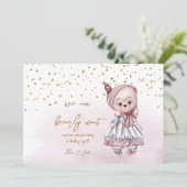 We Can Bearly Wait Cute Stuffed Animal Pregnancy 案内状 (スタンド正面)