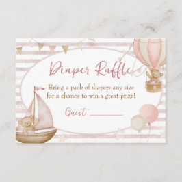 We Can Bearly Wait Diaper Raffle Card エンクロージャーカード