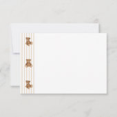 We Can Bearly Wait Elegant Baby Shower サンキューカード (裏面)