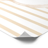 We Can Bearly Wait Elegant Baby Shower ポスター (角)