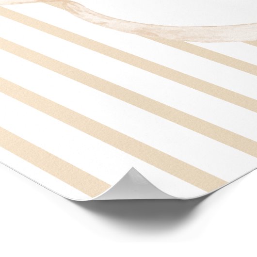 We Can Bearly Wait Elegant Baby Shower ポスター (角)