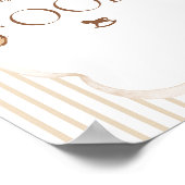 We Can Bearly Wait Elegant Baby Shower food ポスター (角)