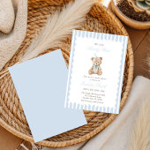 We Can Bearly Wait funny Teddy Bear Baby shower  招待状