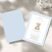 We Can Bearly Wait funny Teddy Bear Baby shower  招待状